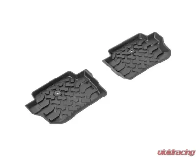 Quadratec Ultimate All Weather Floor Liners Rear Floor Pair Jeep Wrangler 2-Door JL 2018-2021 - 14257 0401 07